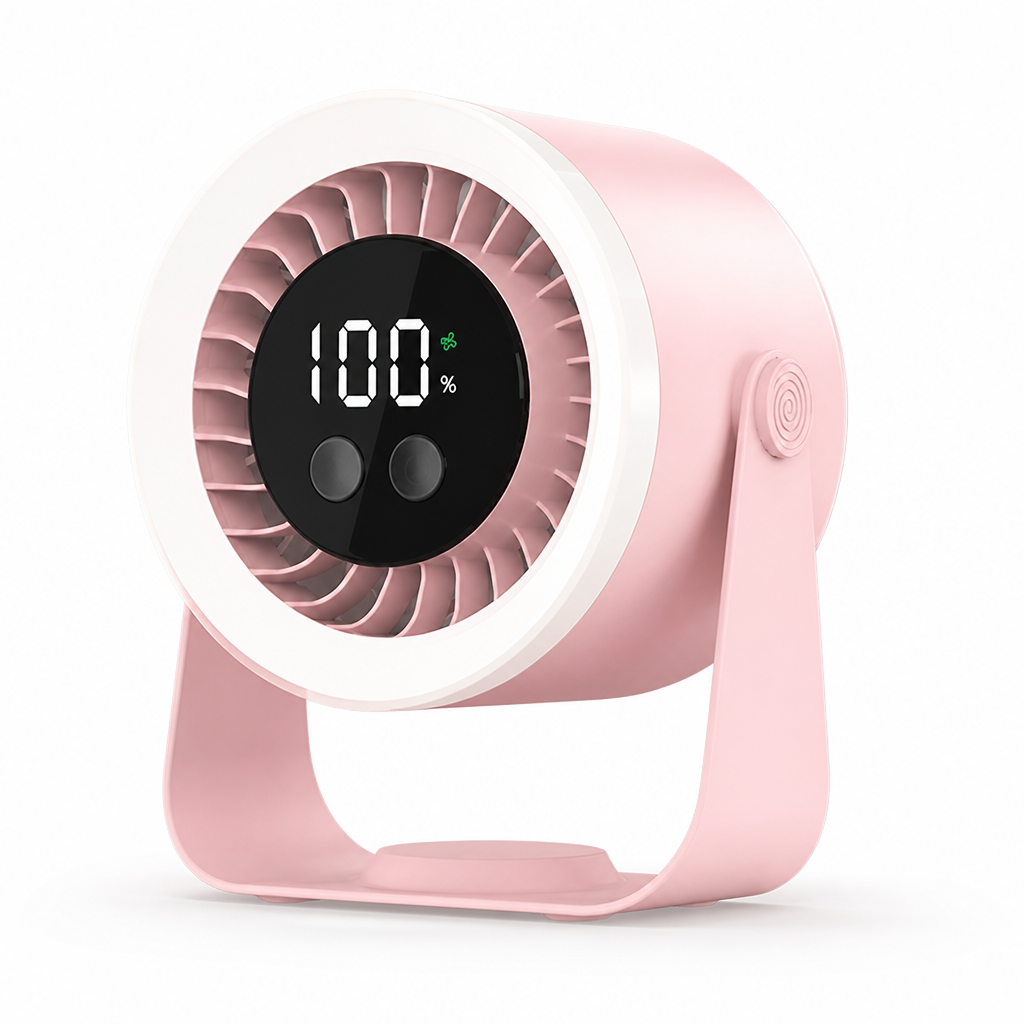 Whisper-Quiet 10-Speed USB-C Rechargeable Table Fan