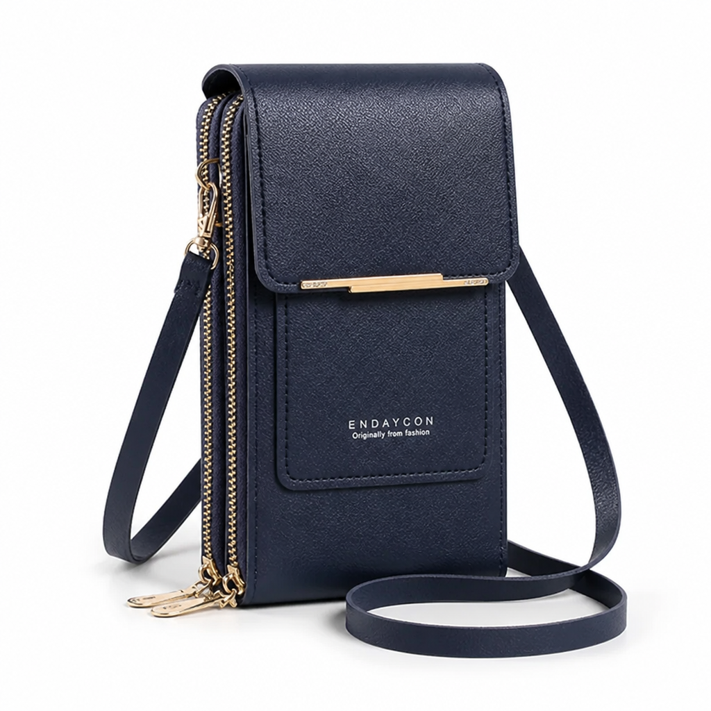 Touchscreen Window Front-Pocket Crossbody Bag