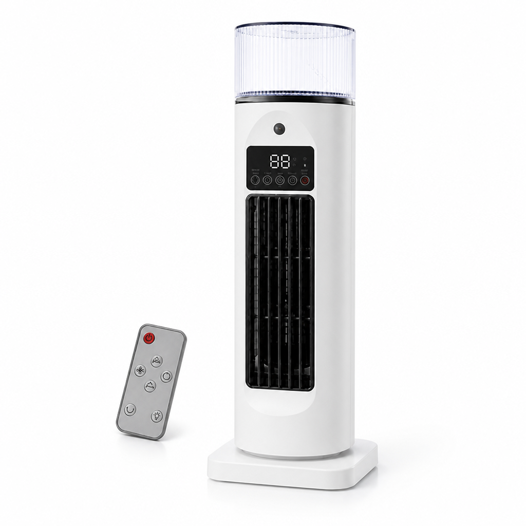 Portable 4-in-1 Remote & Timer Room Cooler