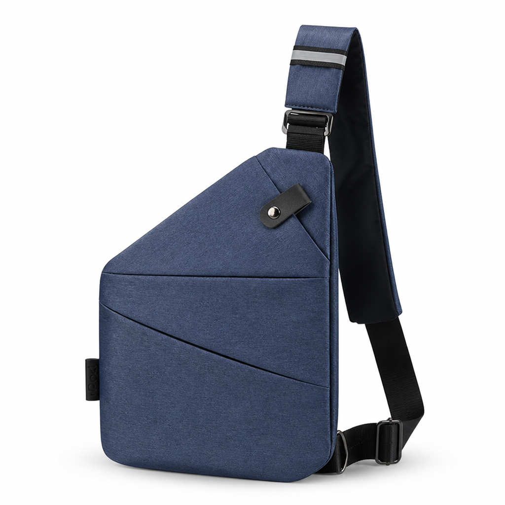 Cut-Resistant Strap & RFID-Blocking Pocket Crossbody Bag