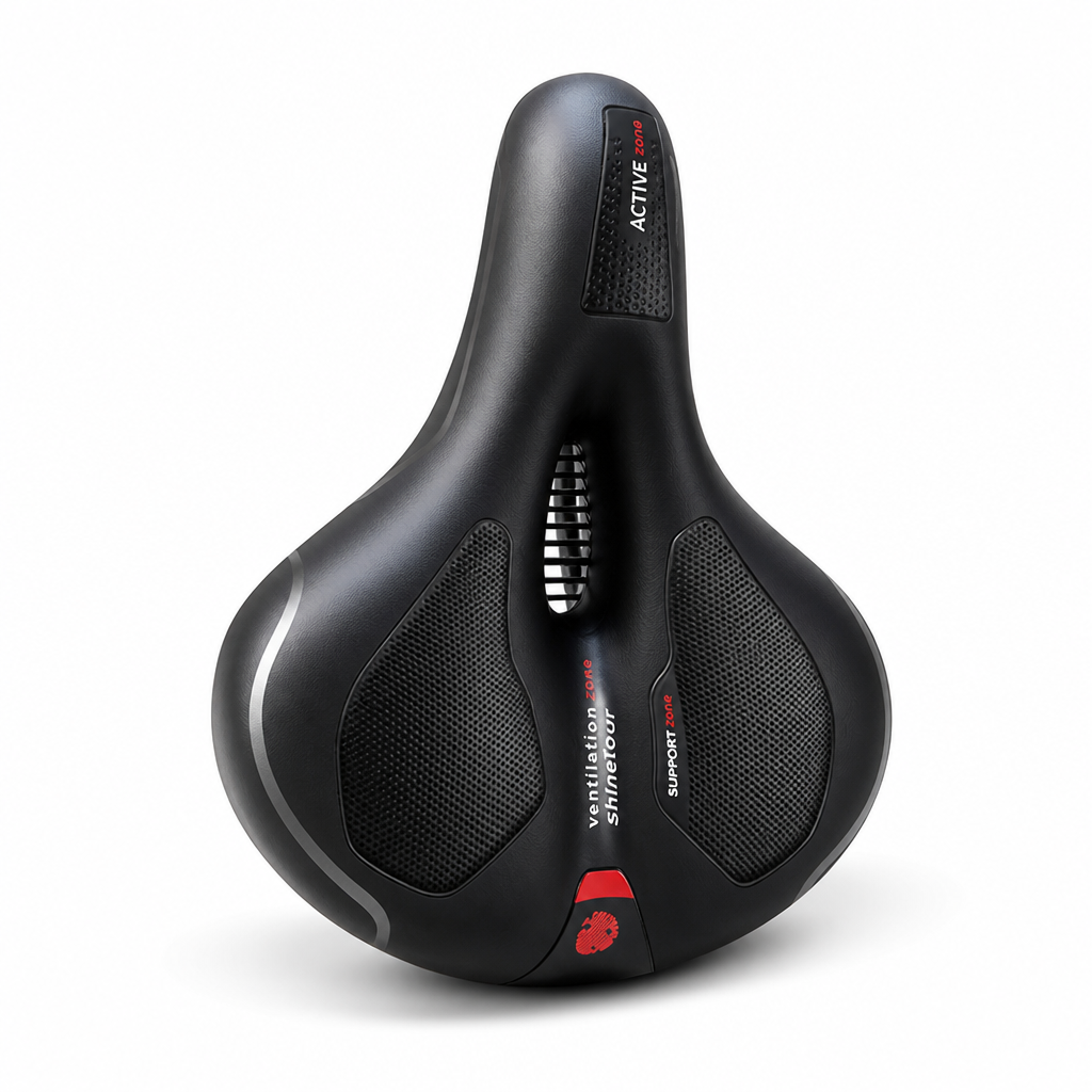 Memory Foam Anti-Shock Ventilated Bike Saddle