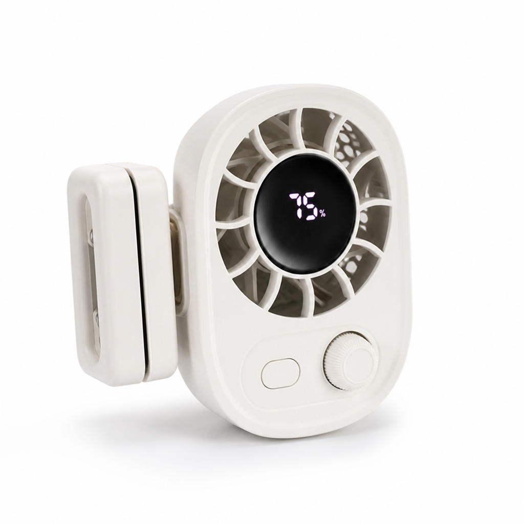 360° Rotating USB-Rechargeable Clip-On Fan