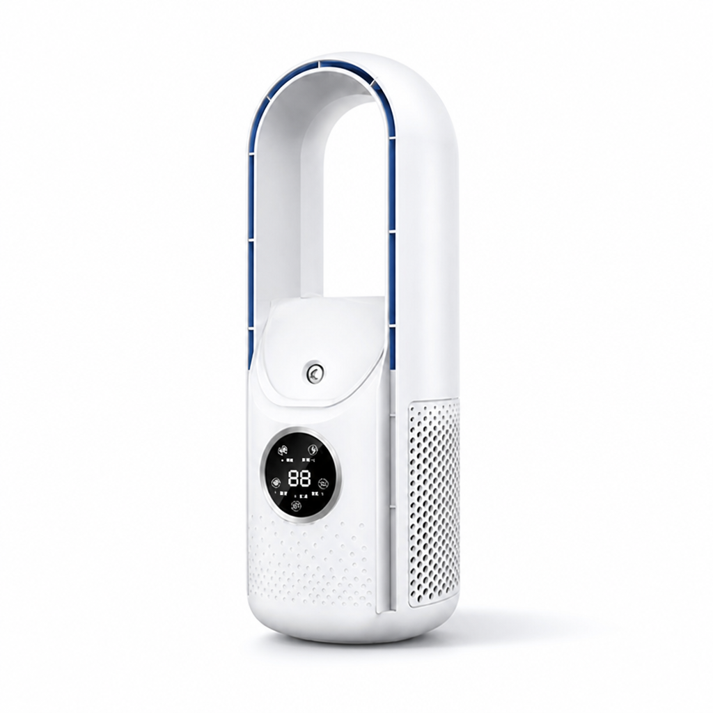 Bladeless Quiet Tower Fan (6 Modes)