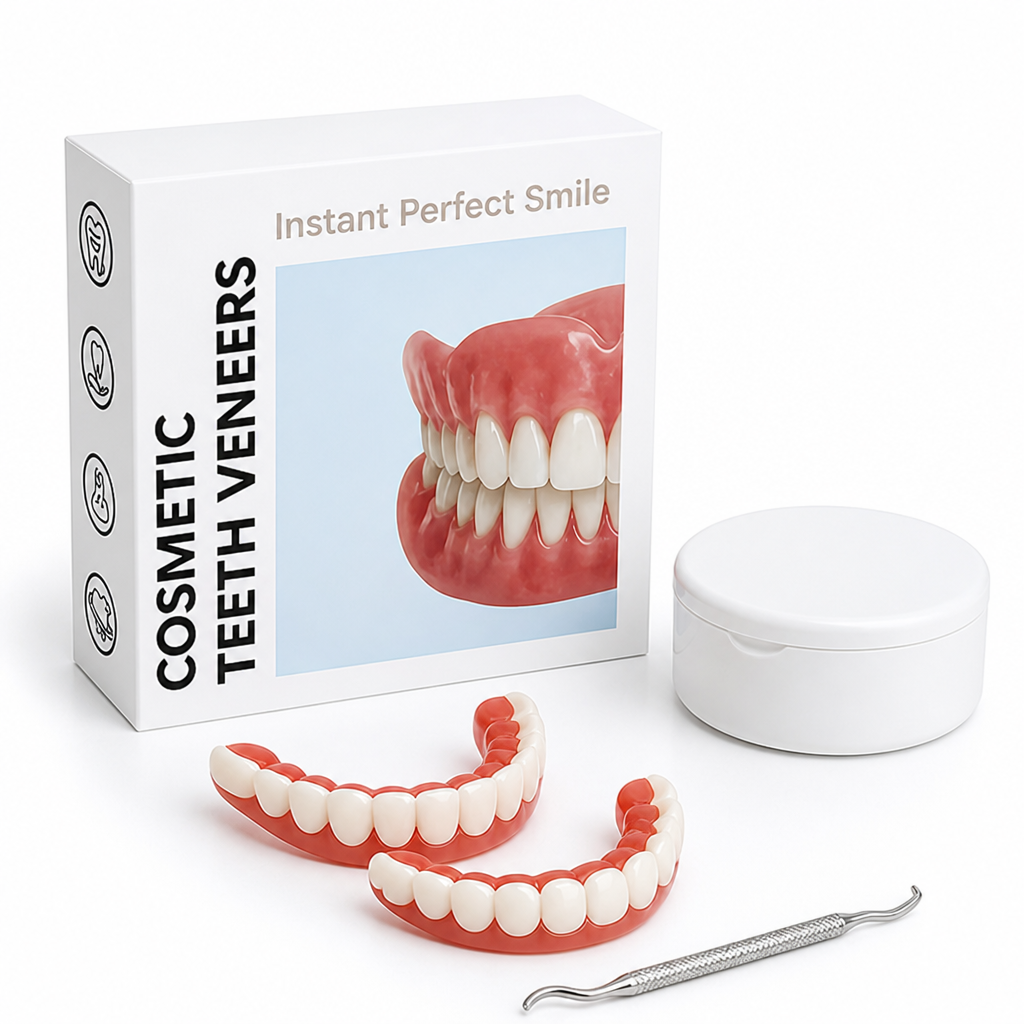 Flexible Fit & Easy-Install Denture Set (Upper & Lower)