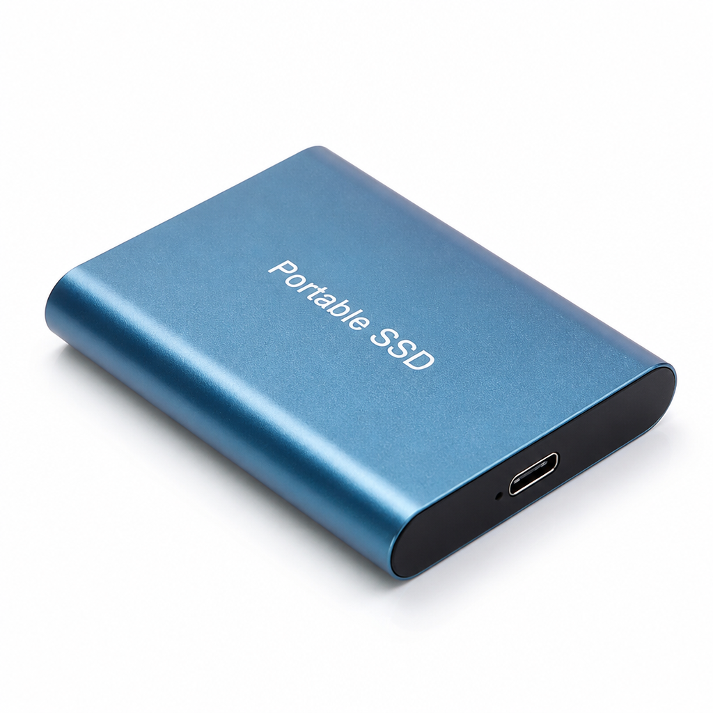 High-Speed 520 MB/s External SSD (USB-C & USB-A)
