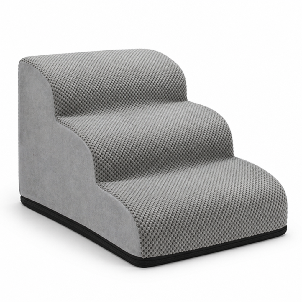 High-Density Foam Non-Slip Pet Stairs (3-Step)