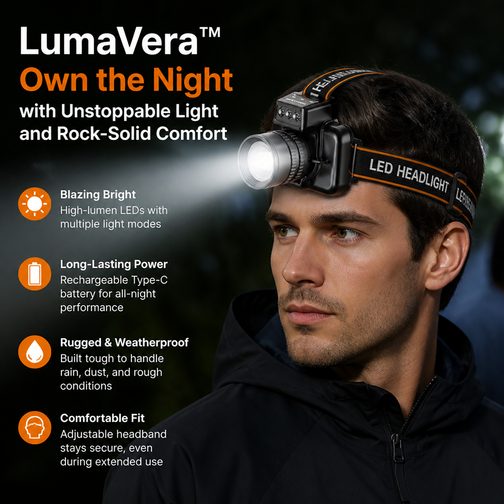 LumaVera™ — Own the Night with Unstoppable Light and Rock-Solid Comfort