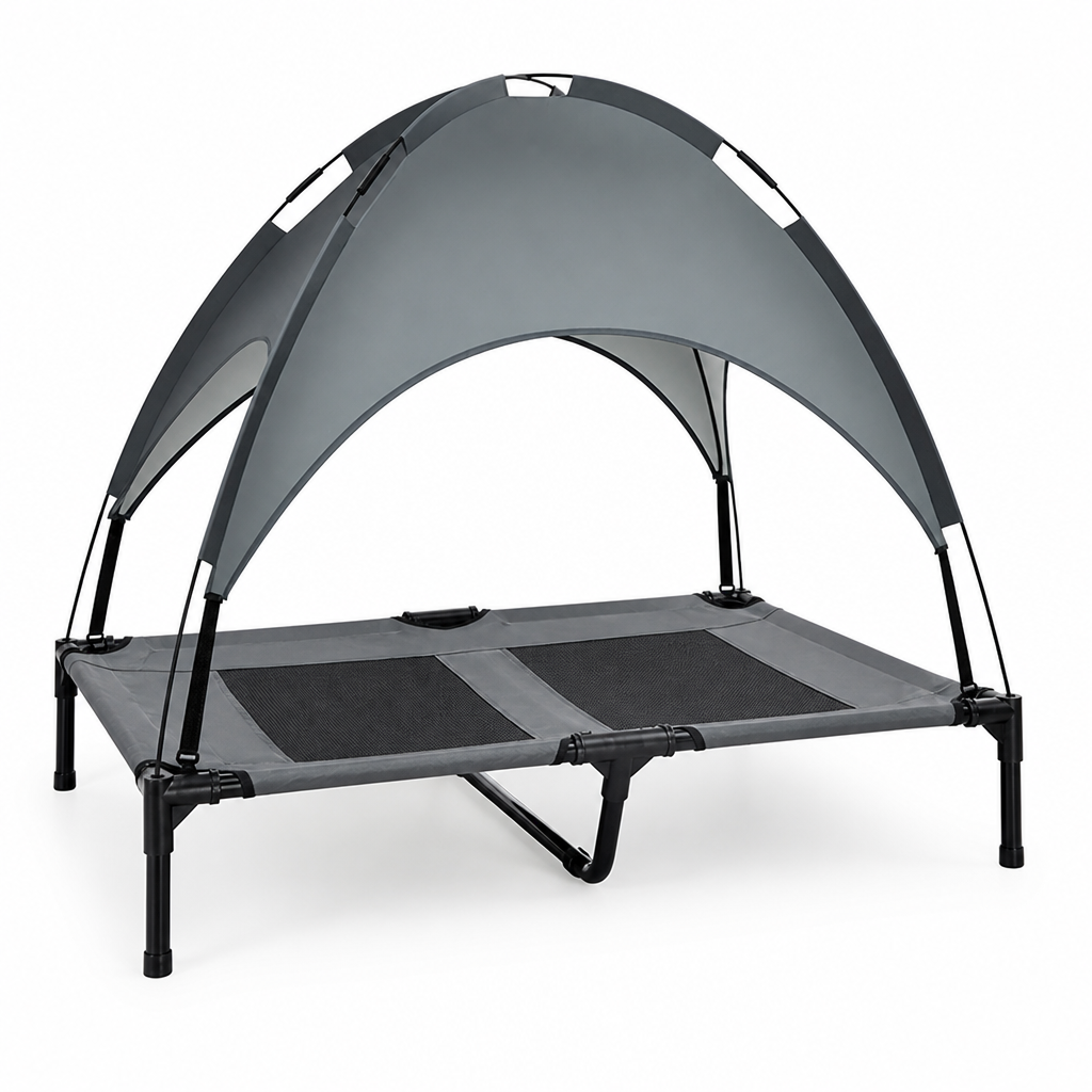 Breathable Elevated Dog Bed (With Cooling Mat & Metal Frame)