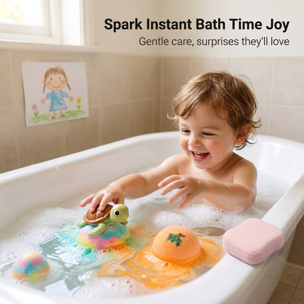 AquaTreasure™ — Ignite Your Child’s Joy with Every Colorful, Skin-Soothing Bath Surprise