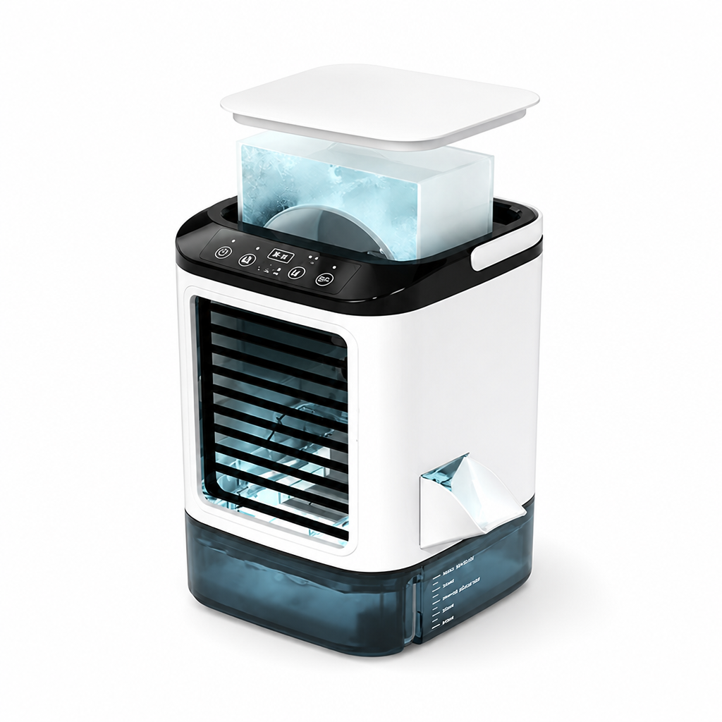 Bladeless USB-Powered Portable Air Cooler (Misting & Ice Box Option)