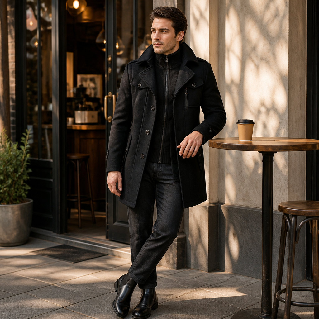 Double Shield Wool Coat™ — Command Warmth and Confidence Wherever You Go