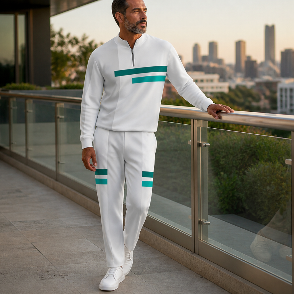 VeroStride™ Half-Zip Tracksuit Set — Command Attention with Every Move in Unmatched Comfort and Style