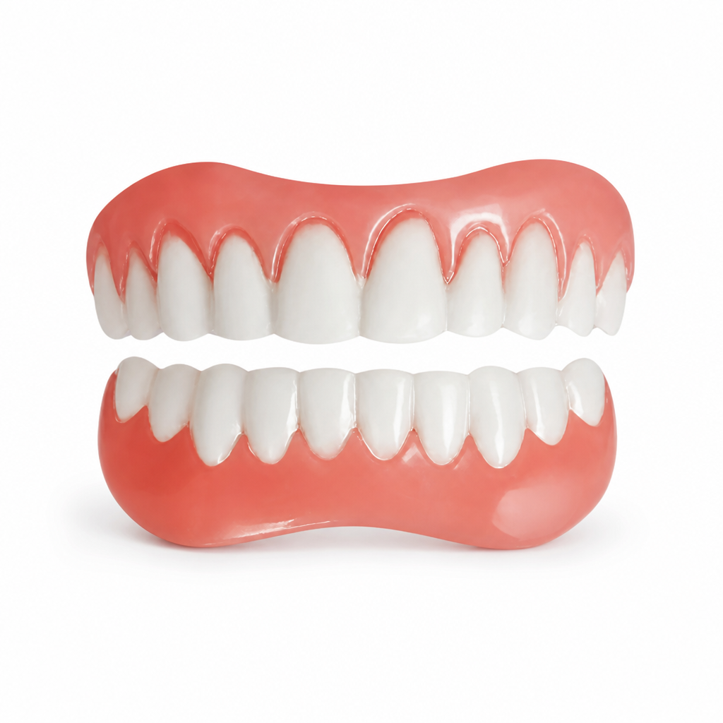 High-Elasticity & Moisture-Retaining Silicone Denture Reliner (Upper & Lower Set)