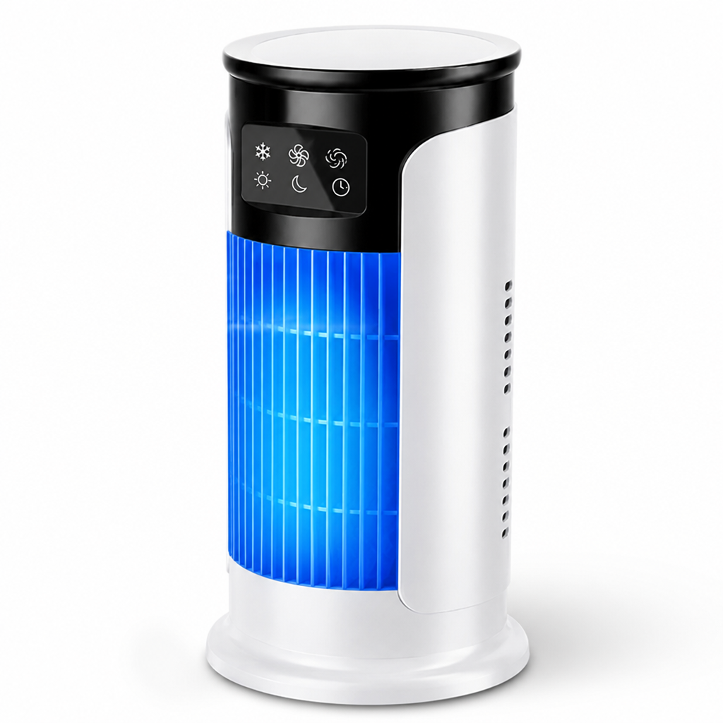 USB-Powered 2-in-1 Fan & Humidifier Desktop Evaporative Cooler