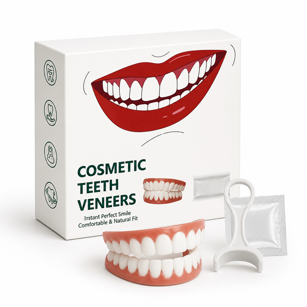 Easy-Install Flexible Denture Set With Removal Tool