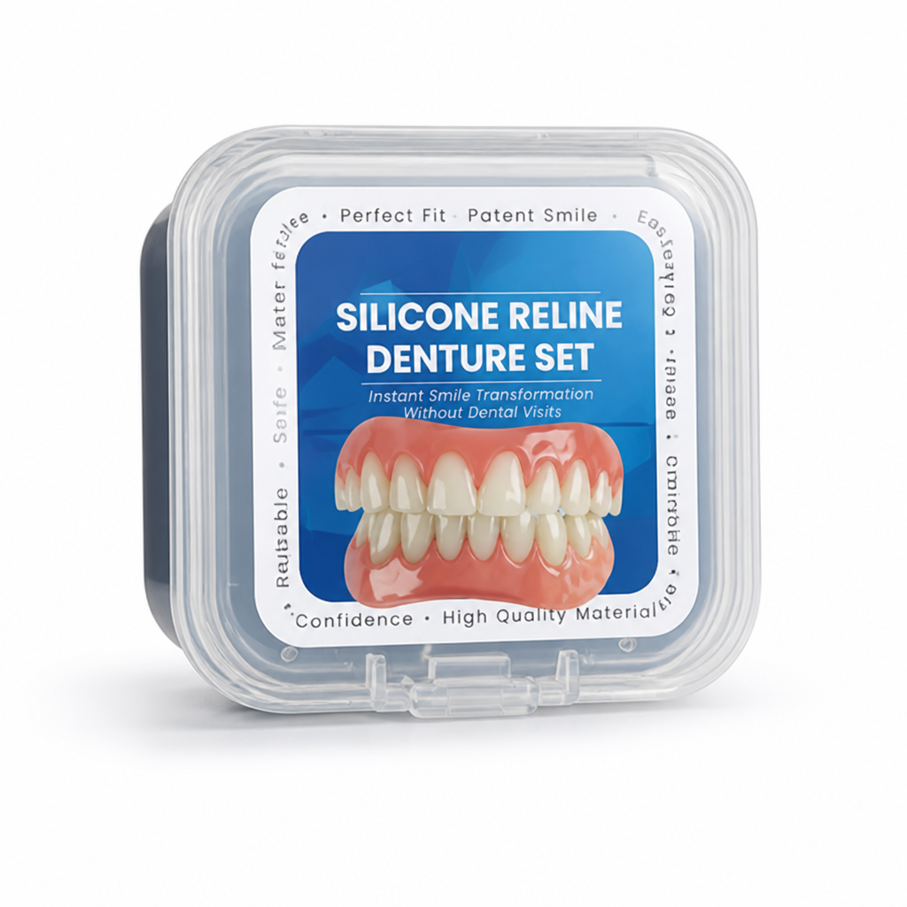 Instant Concealment Hypoallergenic Ergonomic Dental Patch Set (Set of 4)