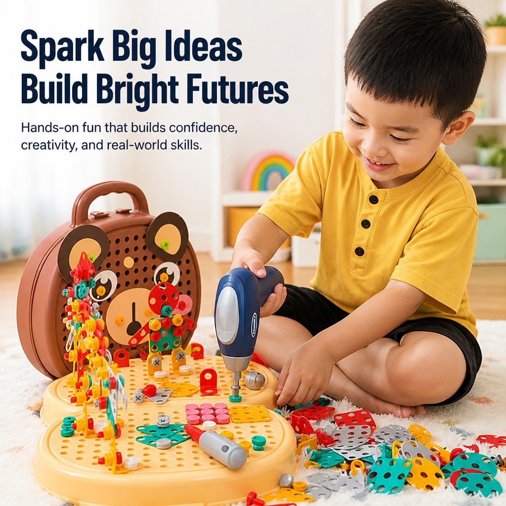 SparkVenture™ — Swap Screen Time for Real Drill-and-Build Adventures Kids Crave