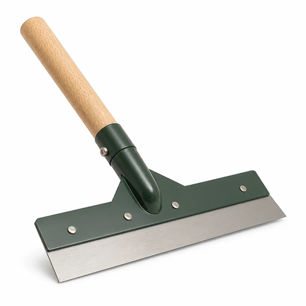 Wide Flat Blade Wooden Garden Hoe