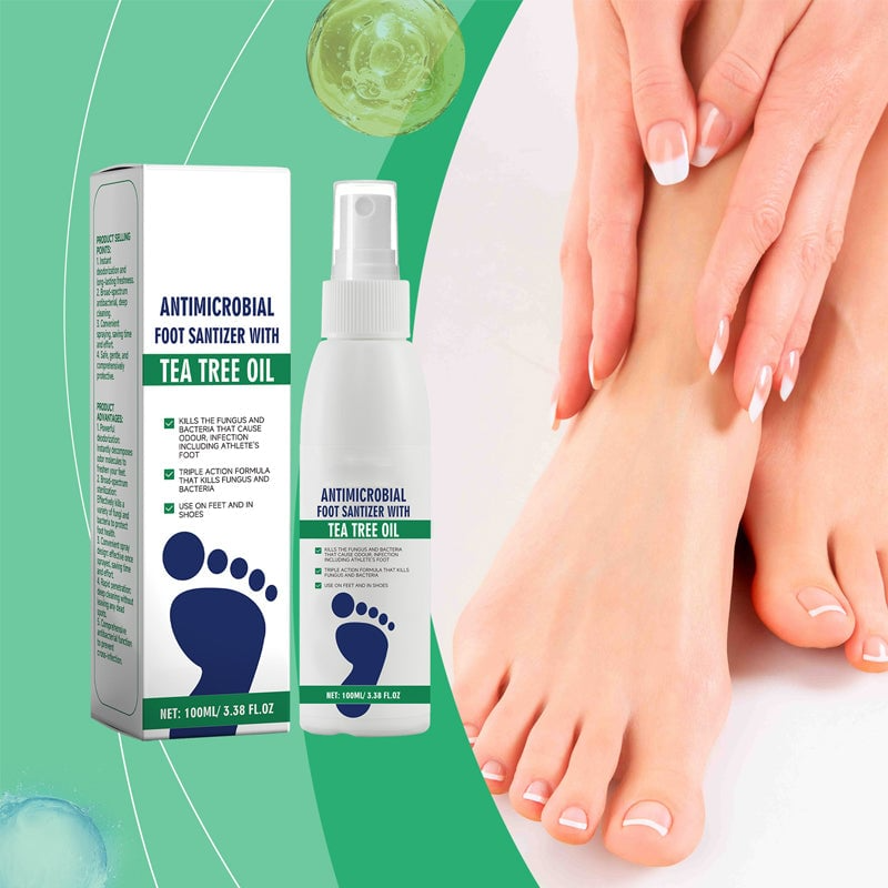 Tea Tree Oil Foot Spray with Antimicrobial Properties
