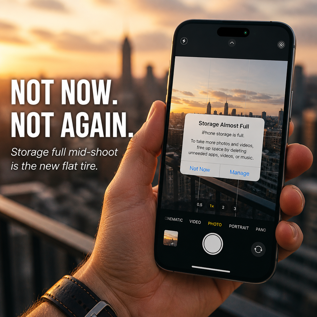 FlashVault™ — Banish "Storage Almost Full" Alerts Forever | Ready-to-Use 500GB Plug-and-Play