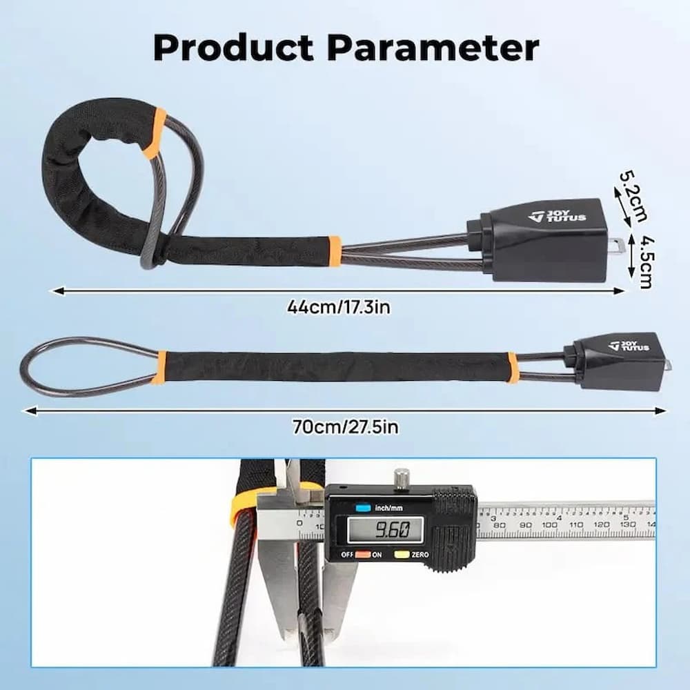Car Anti-Theft Steering Wheel Lock with Steel Cable