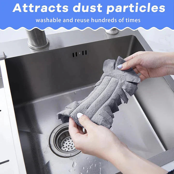 Set of 5 Microfiber Pads for Pet Hair and Dust Cleaning
