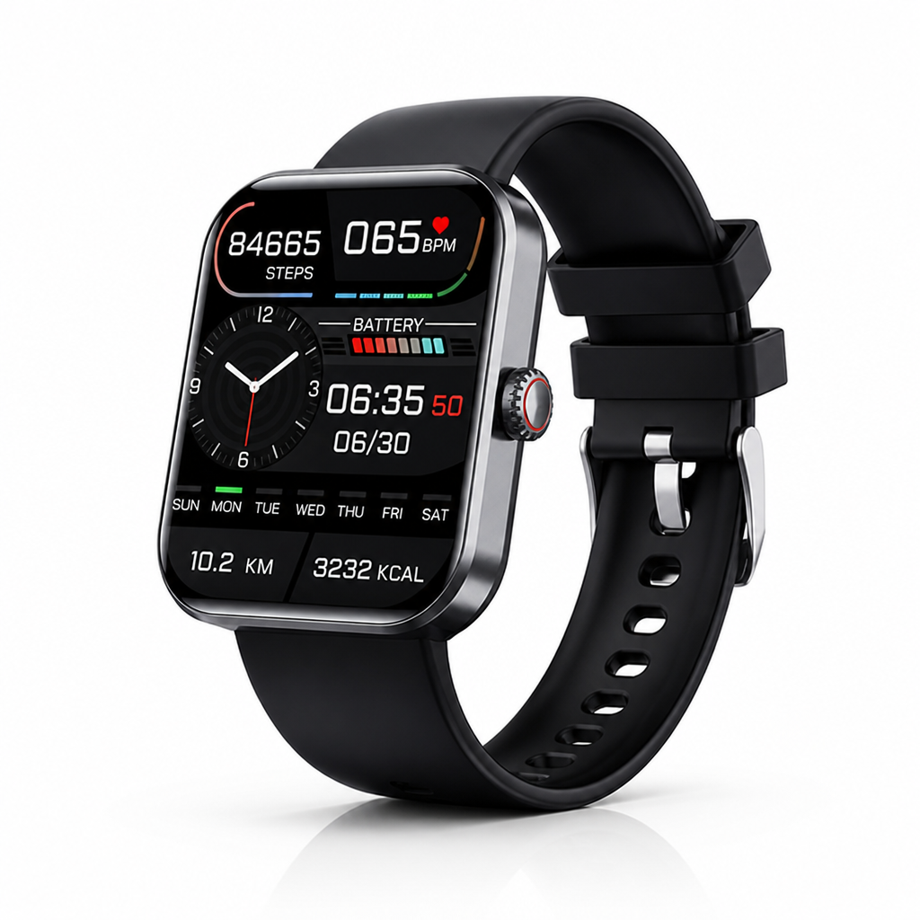 Non-Invasive Glucose Tracking & 5-Day Battery Smartwatch