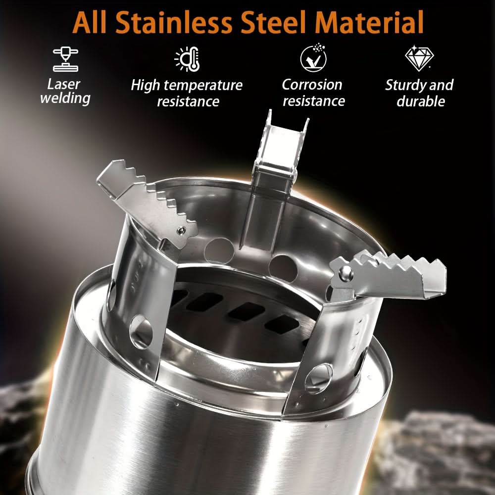 Compact Camping Stove for Wood Burning – Portable Design