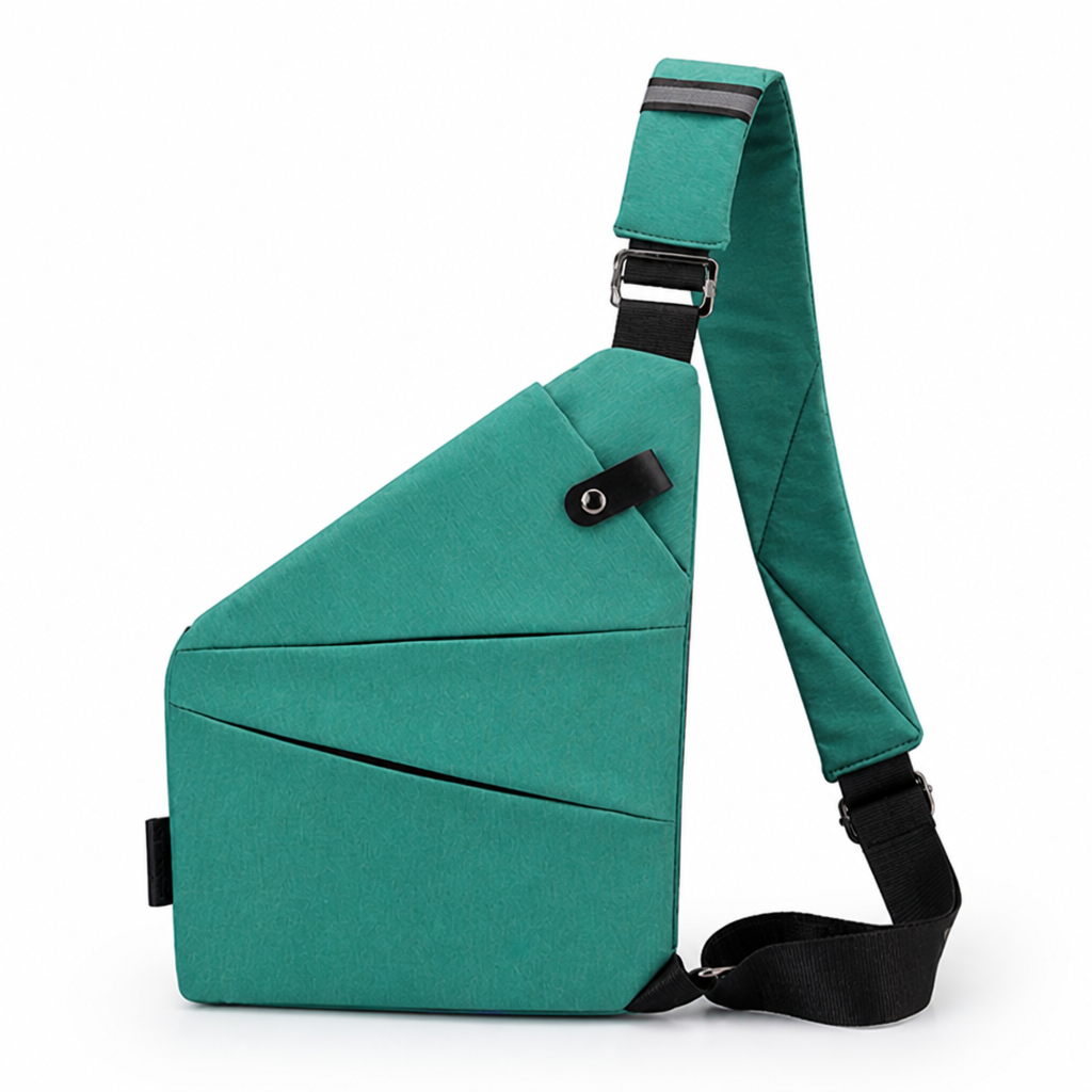 Cut-Resistant Strap & RFID-Blocking Pocket Crossbody Bag