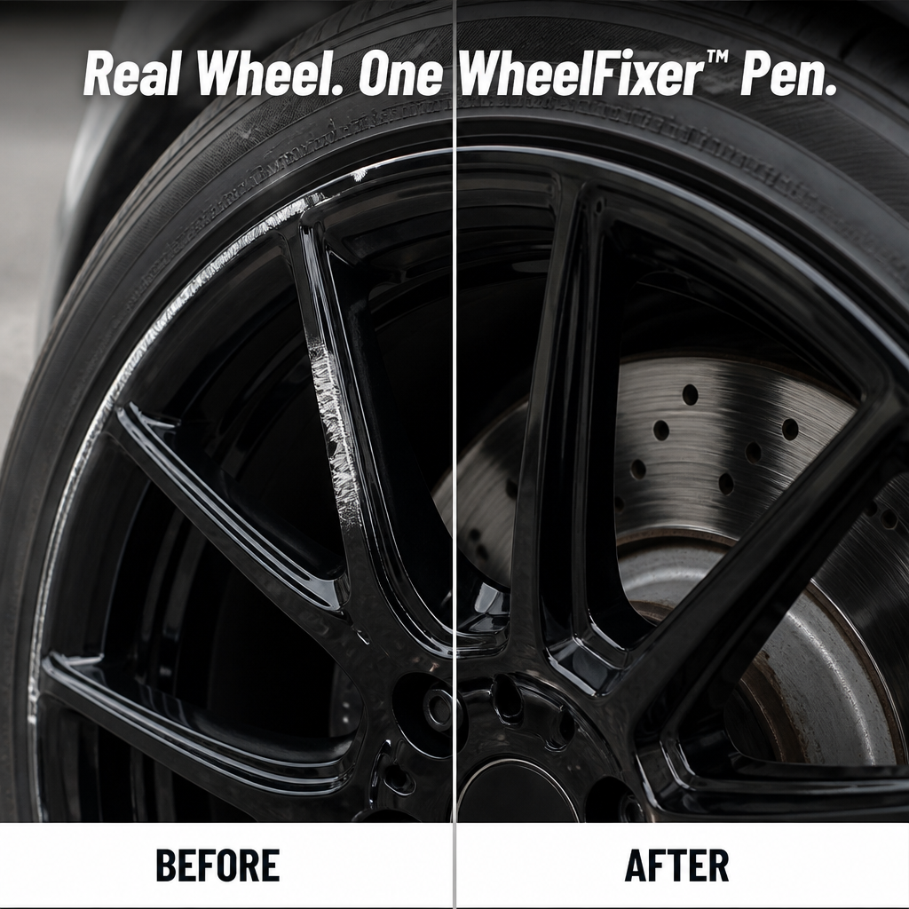 WheelFixer™ — Hide Curb Rash & Revive Factory Gloss-Black Rims in Minutes