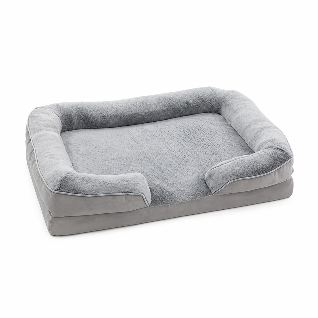Orthopedic Egg Crate Foam Dog Bed (Removable Washable Cover)