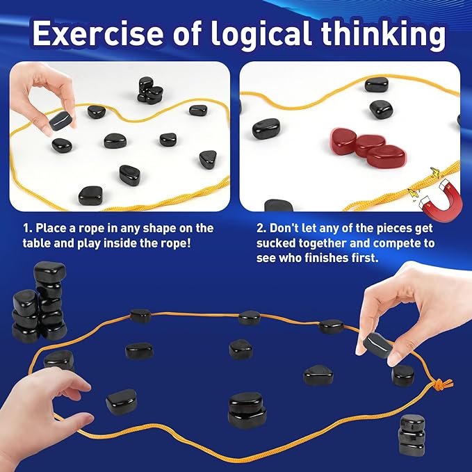 Travel-Friendly Chess Set with Magnetic Pieces for Family Fun