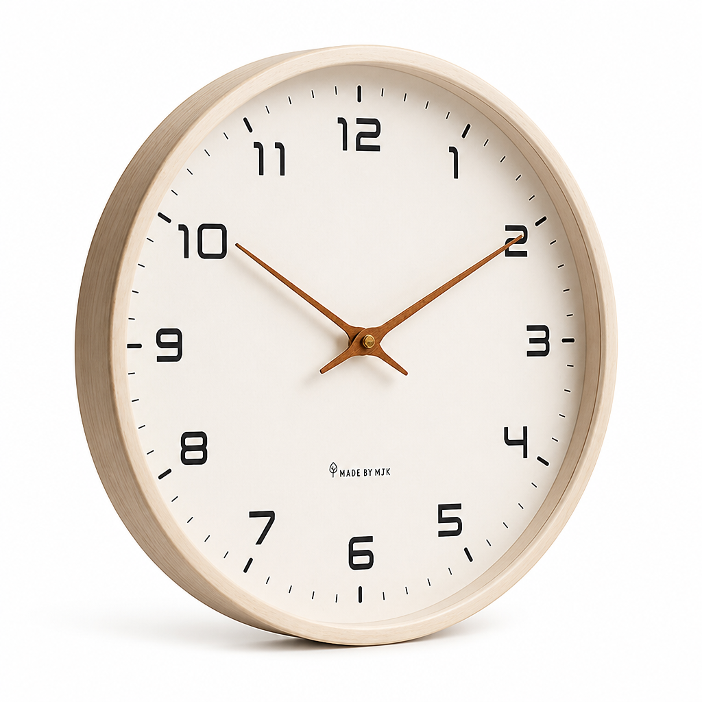 Silent Solid Wood Wall Clock