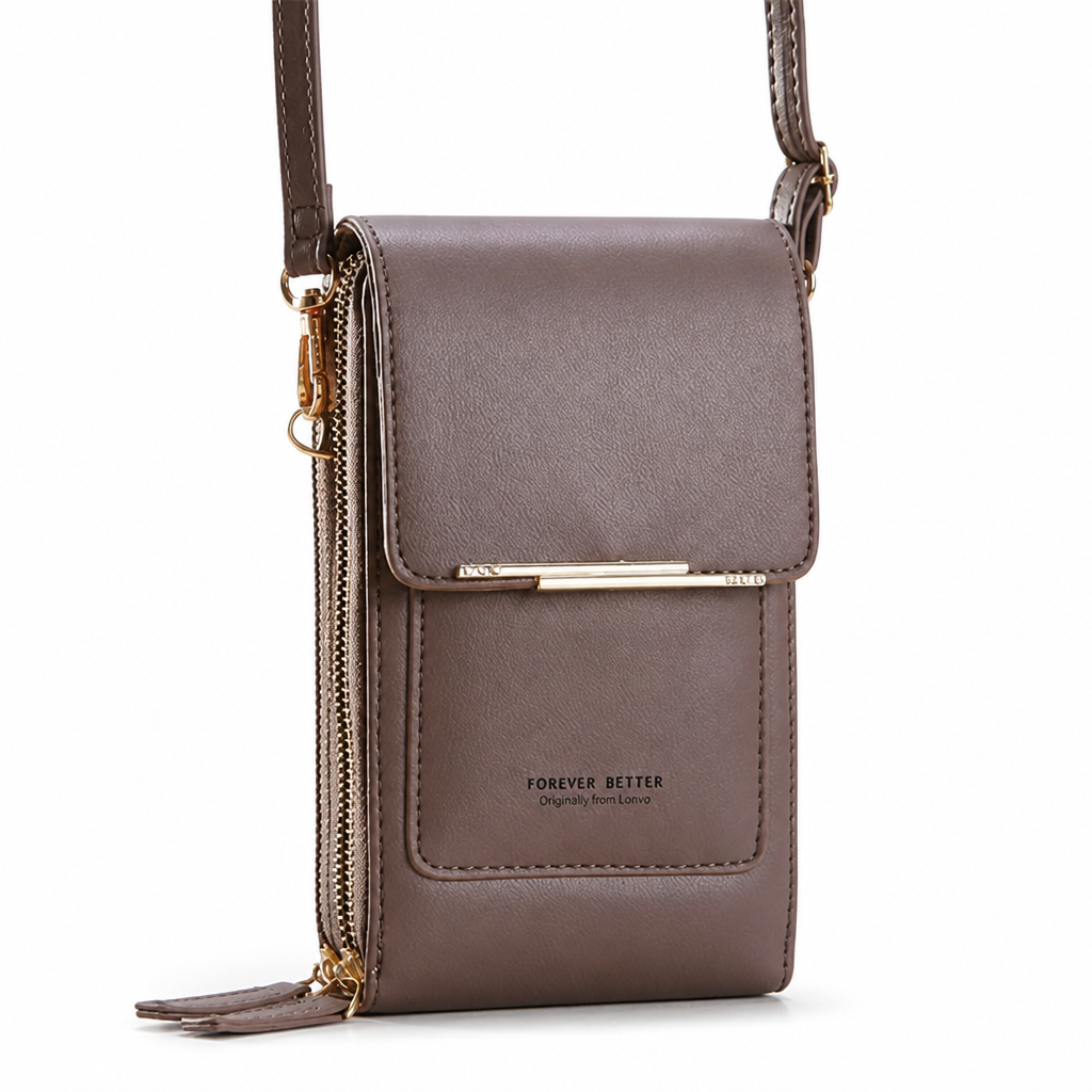 Touchscreen Rear-Pocket Convertible Crossbody Phone Bag