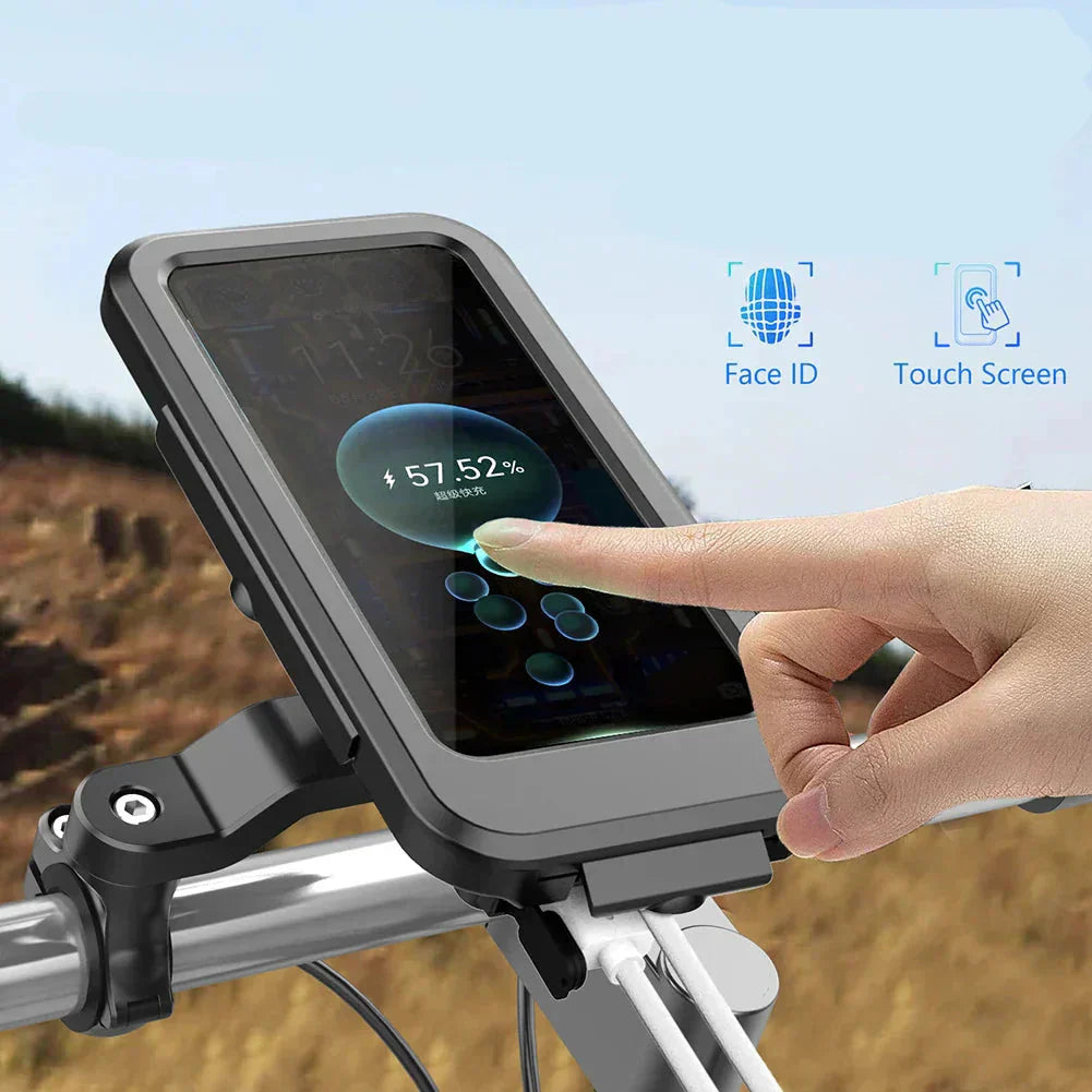 Wireless Charging Bicycle Phone Mount – Waterproof Design