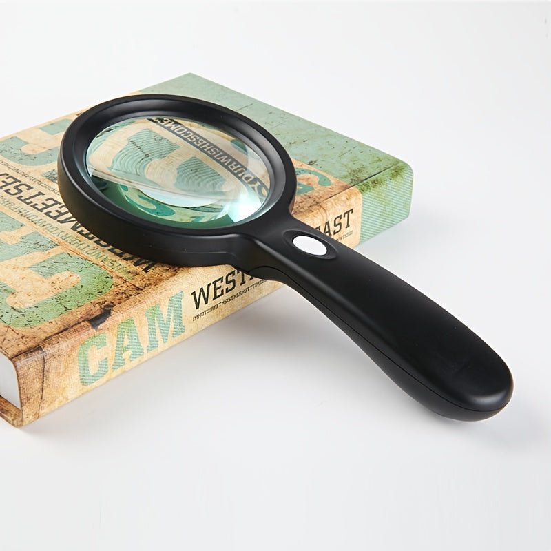 10X LED Magnifying Glass with Light | Clear View | Ergonomic Handle