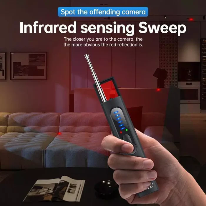 RF Signal Scanner for Hidden Camera and GPS Detection – Privacy Safeguard for Home, Hotel, and Travel