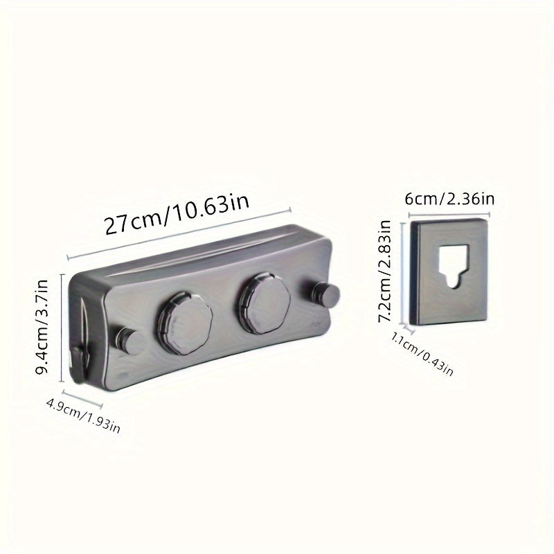 Double Line Stainless Steel Clothesline – 5.1 m Retractable Design
