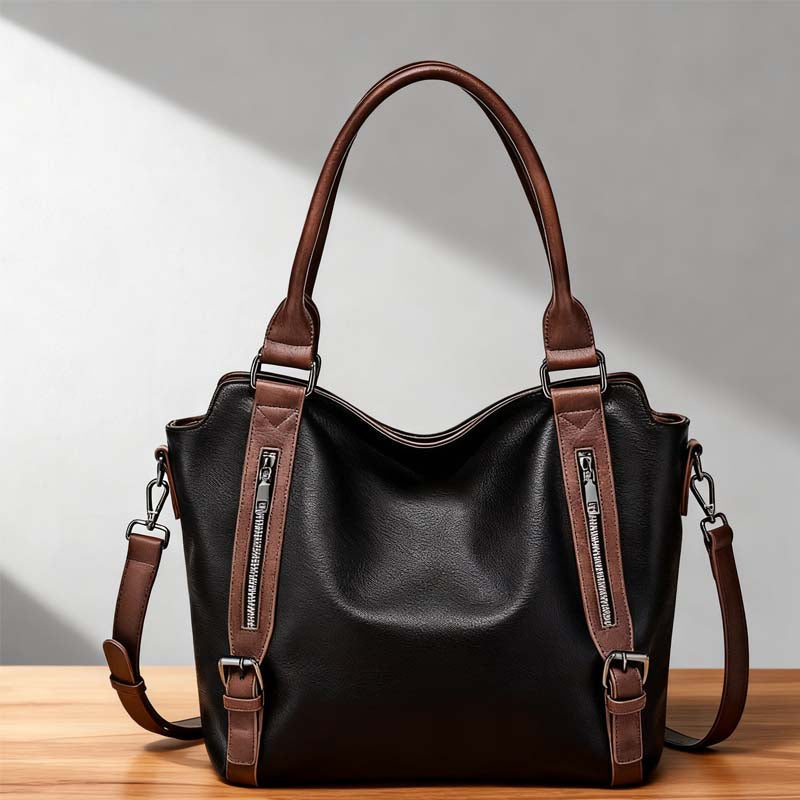 Adjustable Shoulder Strap PU Leather Crossbody Bag