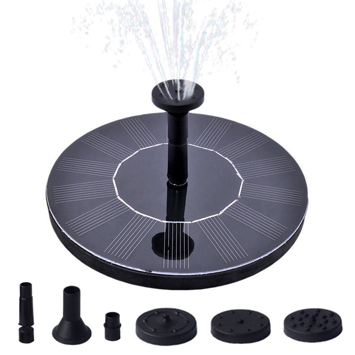 Water Fountain Pump Powered by Solar Energy for Garden Pond and Birdbath