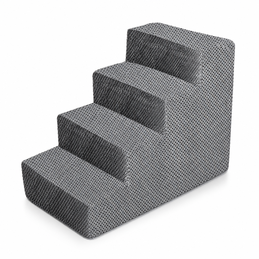 Adjustable Non-Slip Foam Pet Stairs (3–5 Steps)