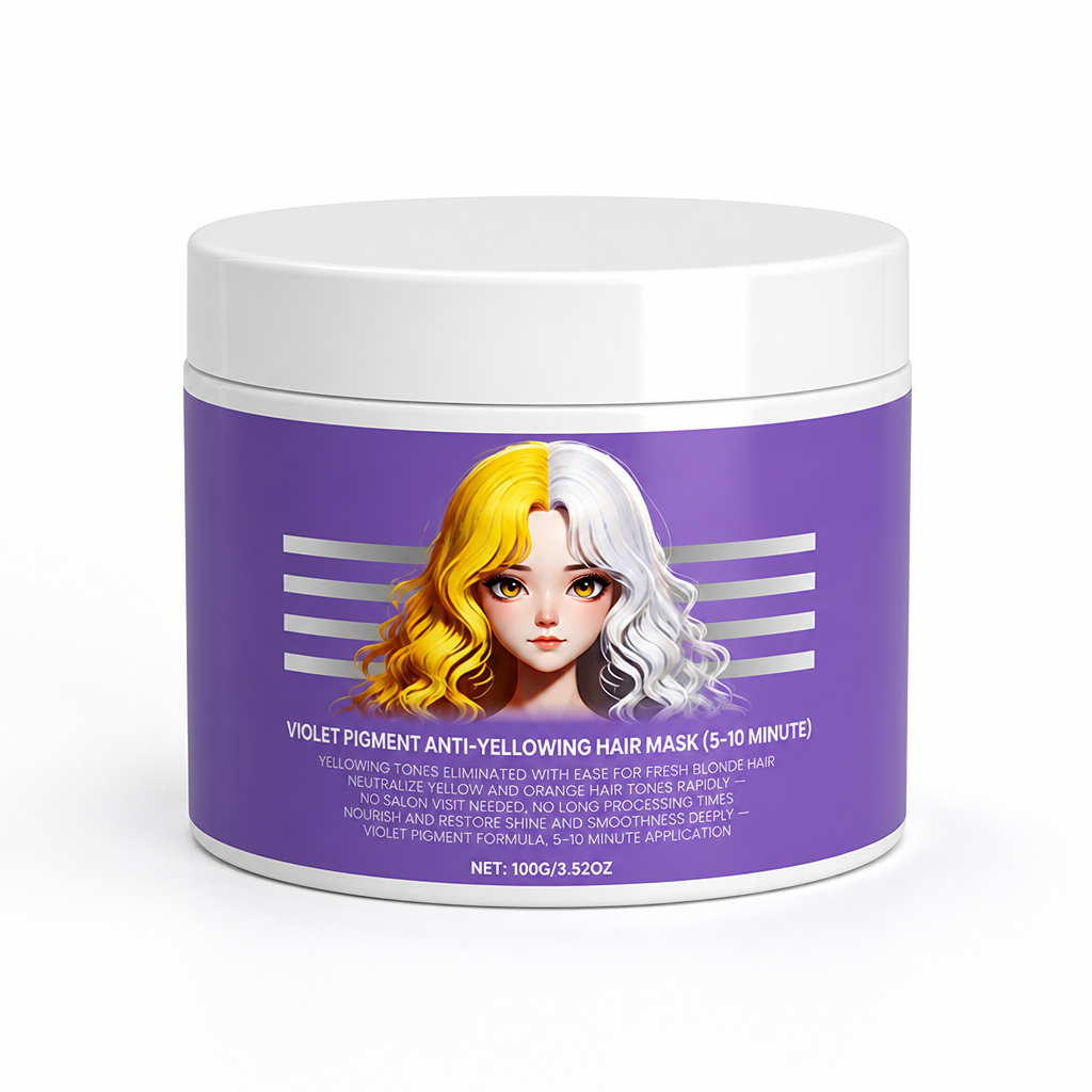 Violet Pigment Anti-Yellowing Hair Mask (5-10 Minute)