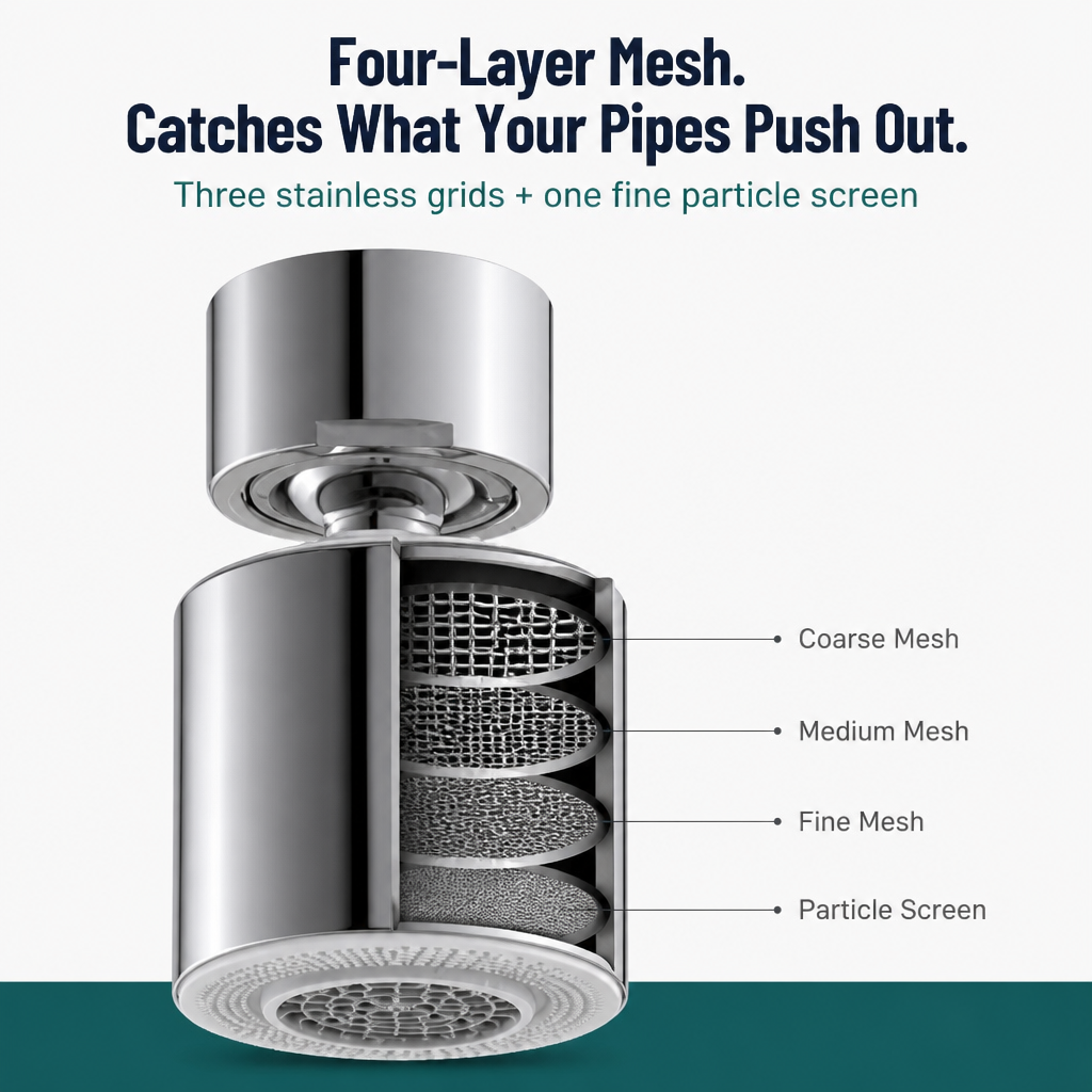 StreamMaster Pro™ — Prevent the Splash and Cover Every Corner of Your Sink