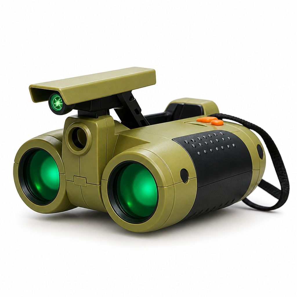 Night Vision 4x Kids Binoculars (Adjustable Eyecups)