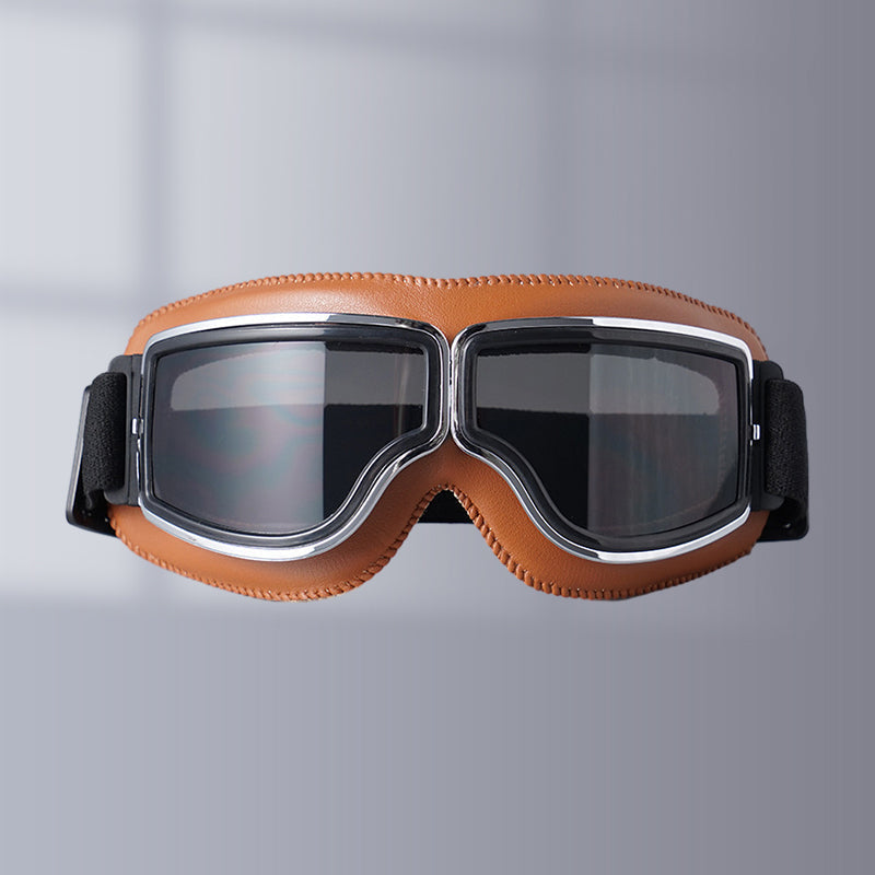Adjustable Strap Vintage Style Motorcycle Goggles