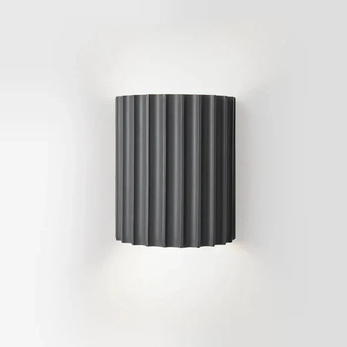 Resin Wall Light with Ribbed Shade – Modern Interior Styling