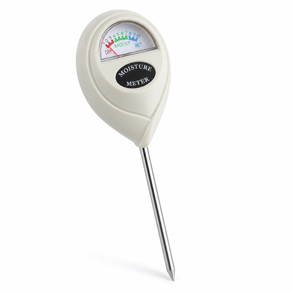 Battery-Free 1–10 Color Soil Moisture Meter (Stainless Steel Probe)