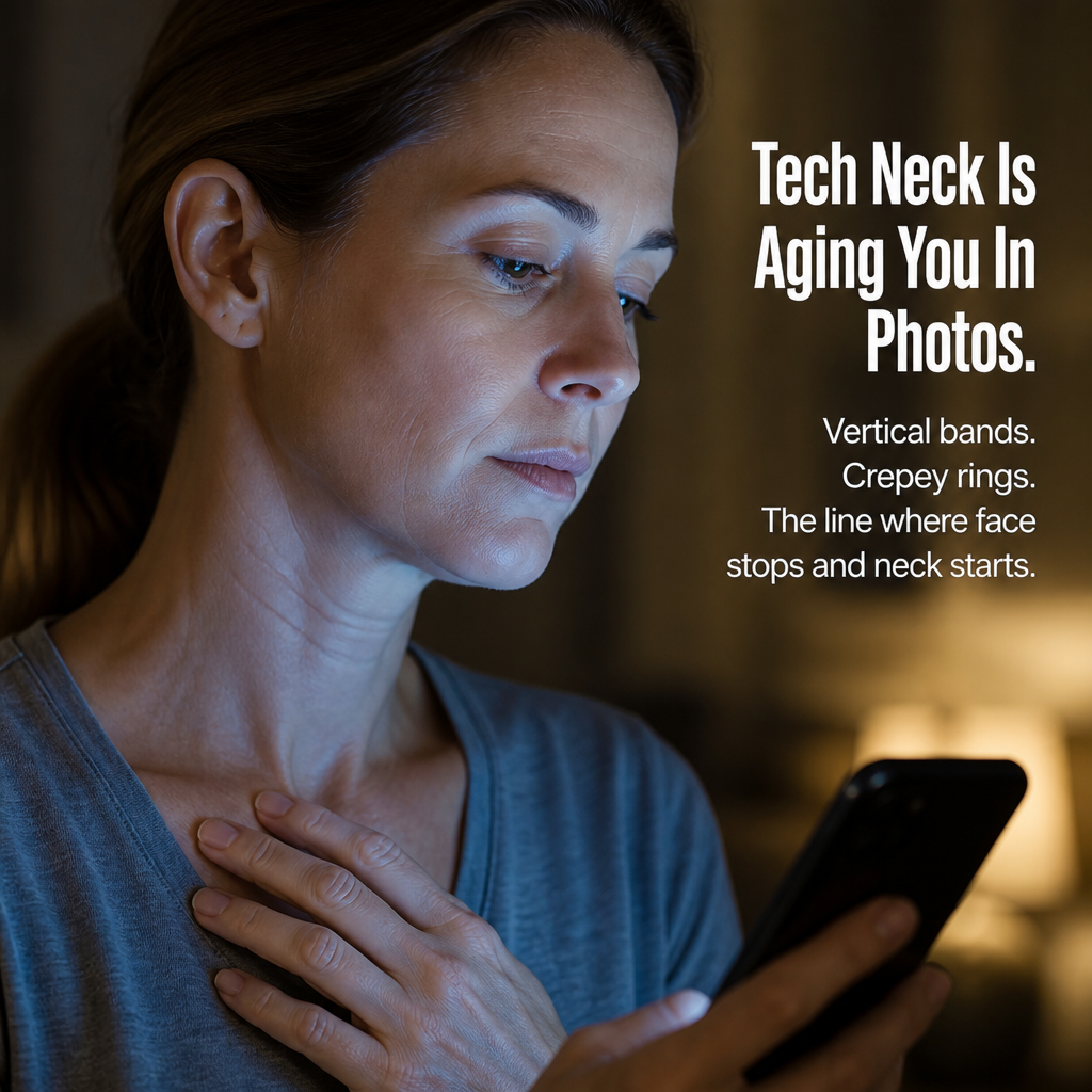NeckLift Radiance™ — Smooth Out Tech Neck Using Chilled 5-Ball Peptide Cream