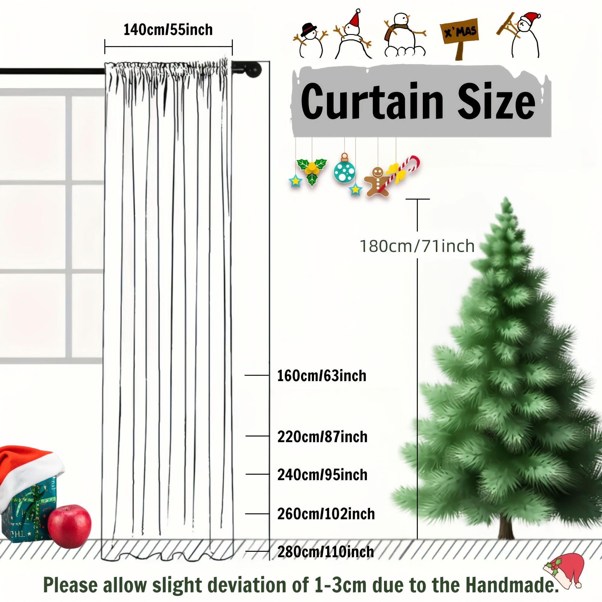 Outdoor Sheer Curtains in Faux Linen for Boho Patio Privacy