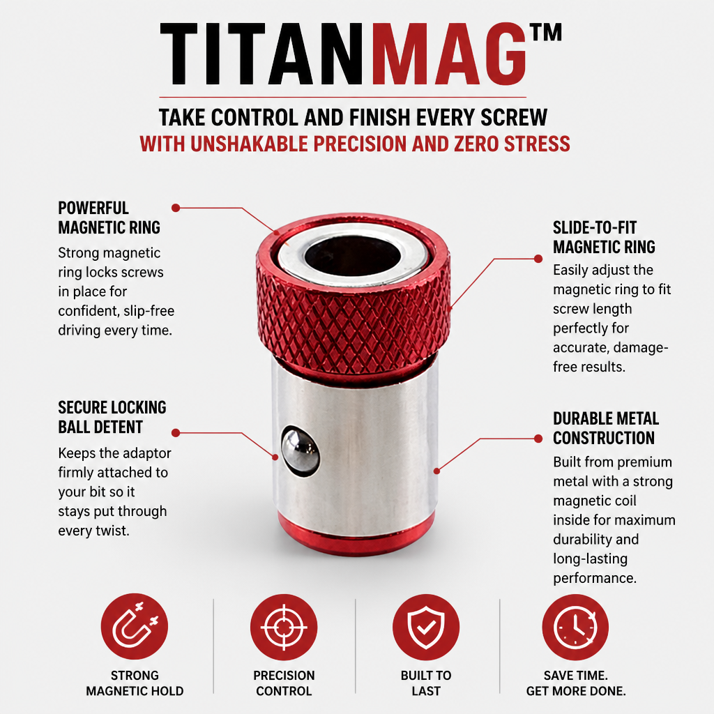 TitanMag™ — Take Control and Finish Every Screw with Unshakable Precision and Zero Stress
